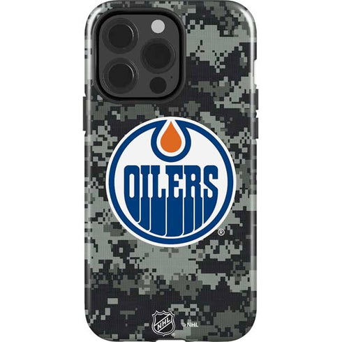 NHL Edmonton Oilers Camo iPhone 15 Pro Impact Case